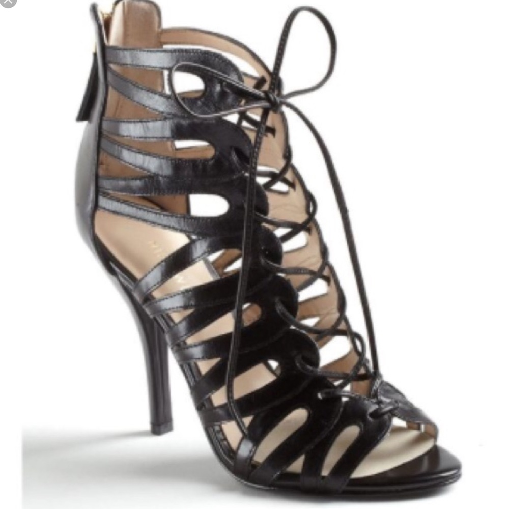 NWOT Nine West Kenie Lace Up Gladiator Heels